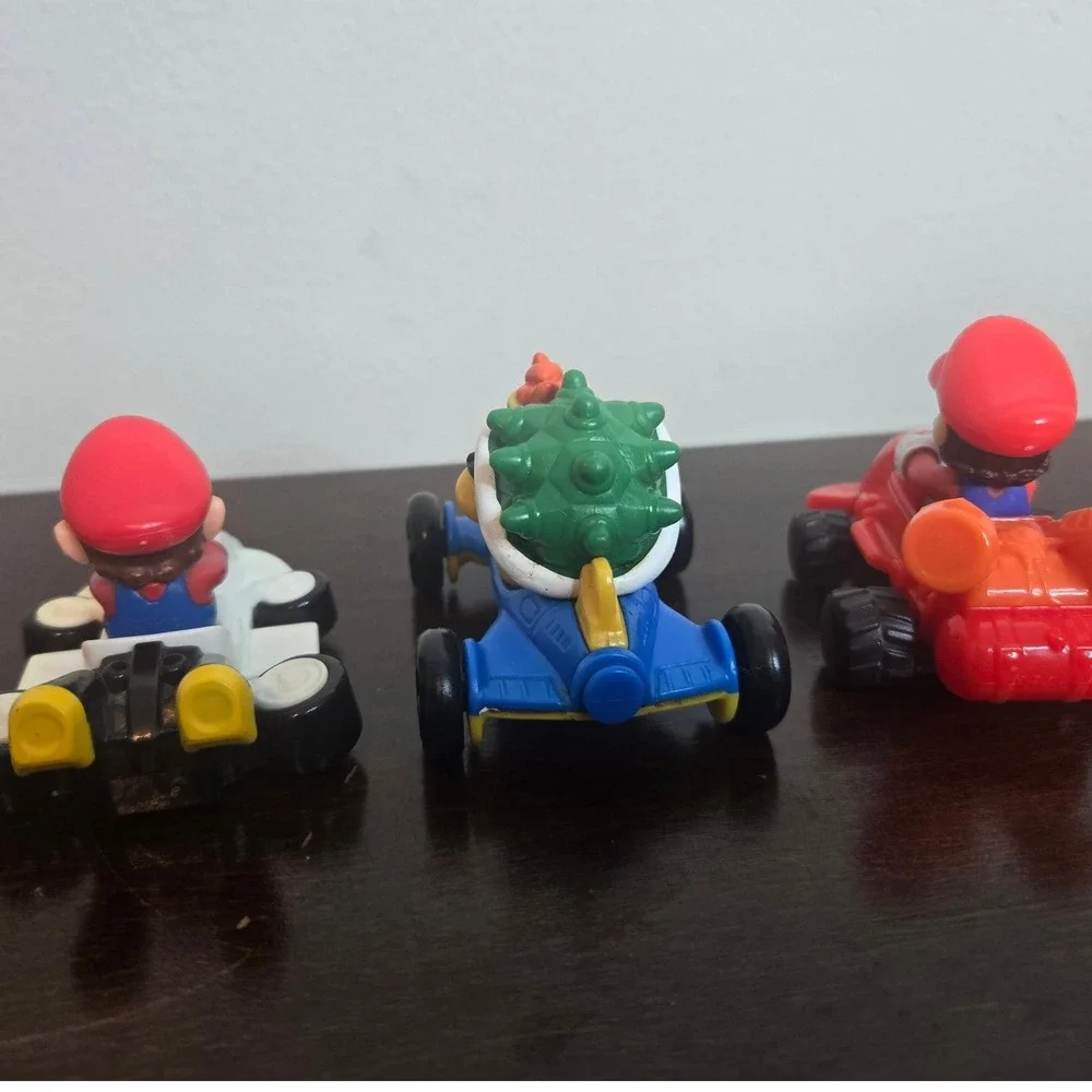 Nintendo Mario‎ Kart Toy Cars Kids OS Multicolor Good Bowser Mario Lot 3pc